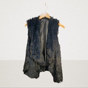 Faux Fur Black Vest